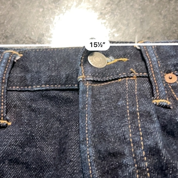 Polo Ralph Lauren Sullivan Slim Selvedge Jeans Men's W31 Button Fly Blue Denim - Picture 4 of 10